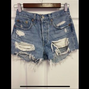 Levi’s 501 high rise shorts